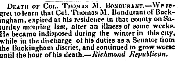 Bondurant_Thomas M_Death