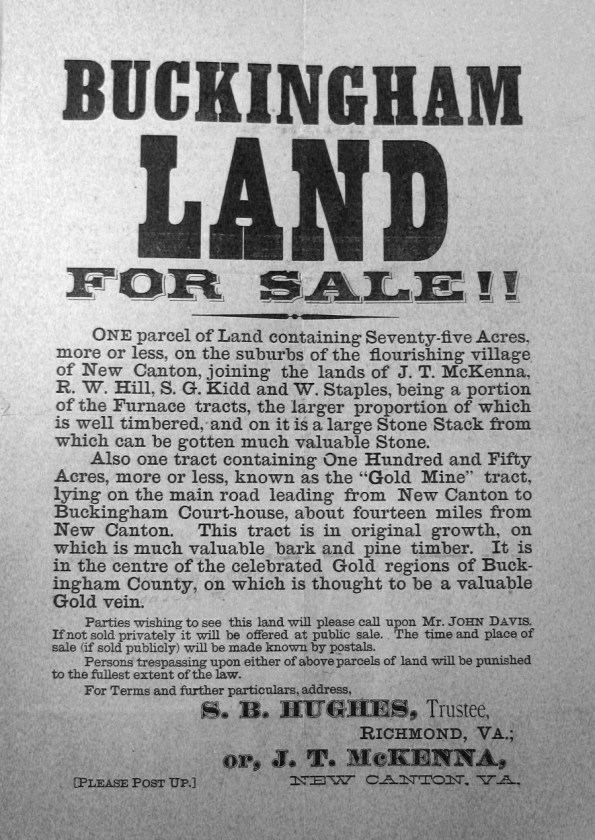 Land For Sale in Buckingham County slate river ramblings